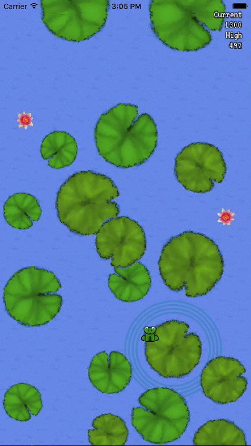 First iterations of Jump Frog, Jump graphics